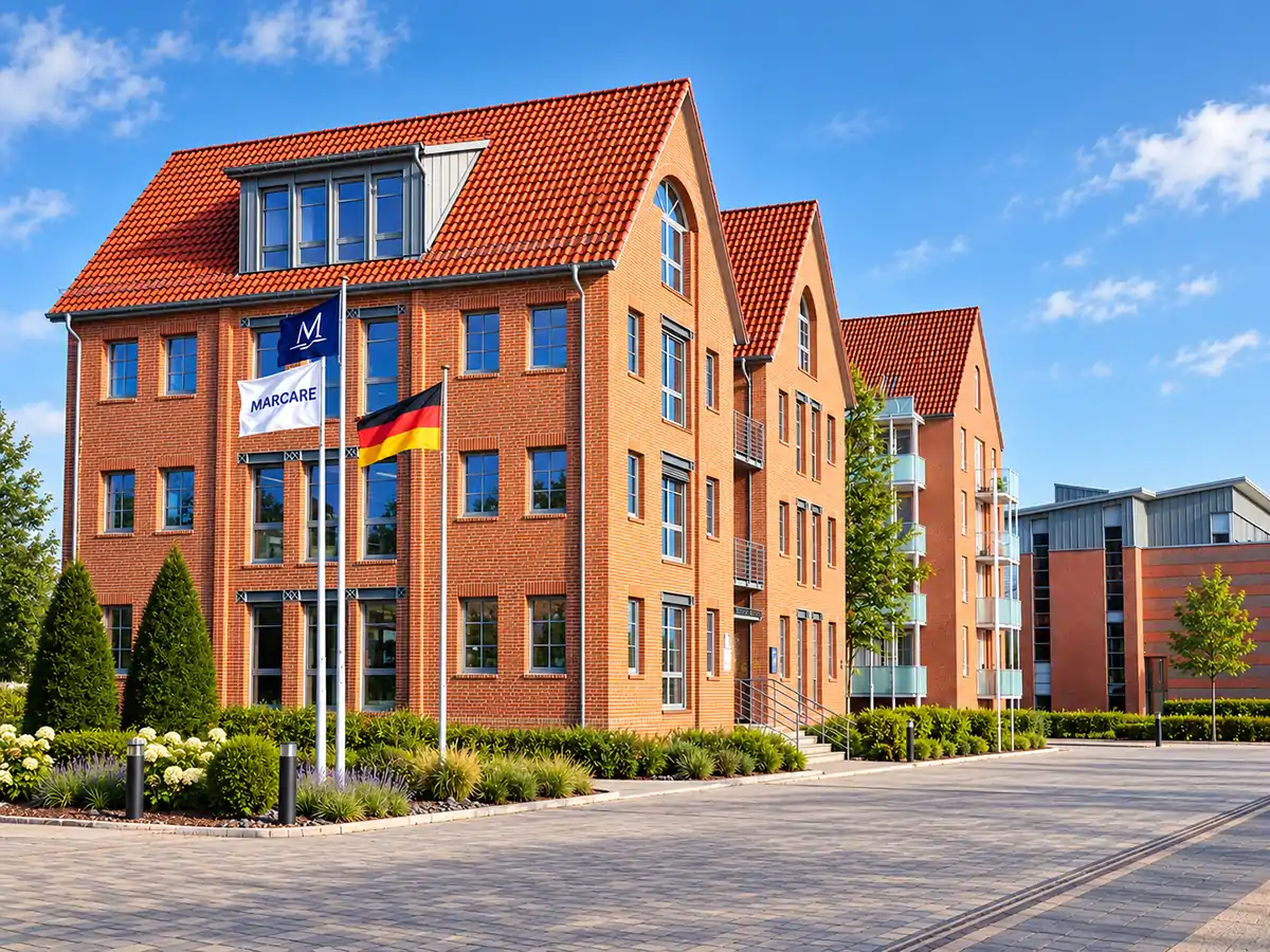 MARCARE headquarters in Elsfleth in daylight